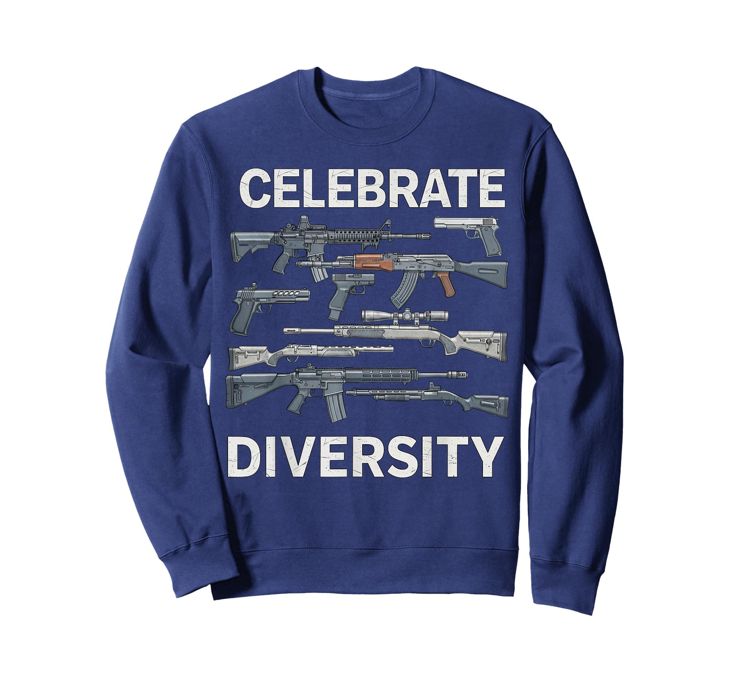 Celebrate Diversity Graphic Guns Second Amendment Tee T-Shirt