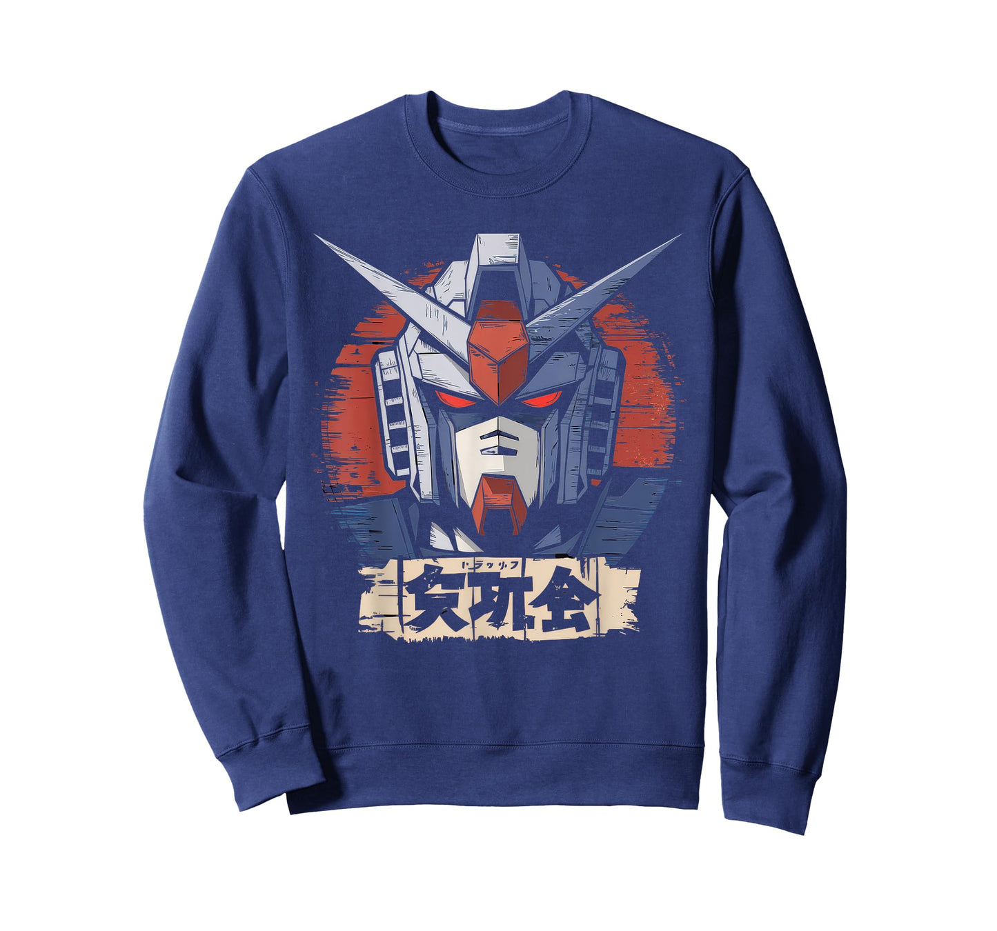 Mecha Tshirt Japanese Mecha Robot Head Anime Art Ukiyo-E T-Shirt