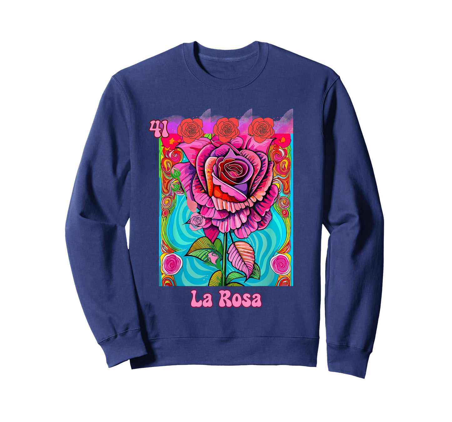 La Rosa, the Rose, Mexican bingo card in a traditional game. T-Shirt