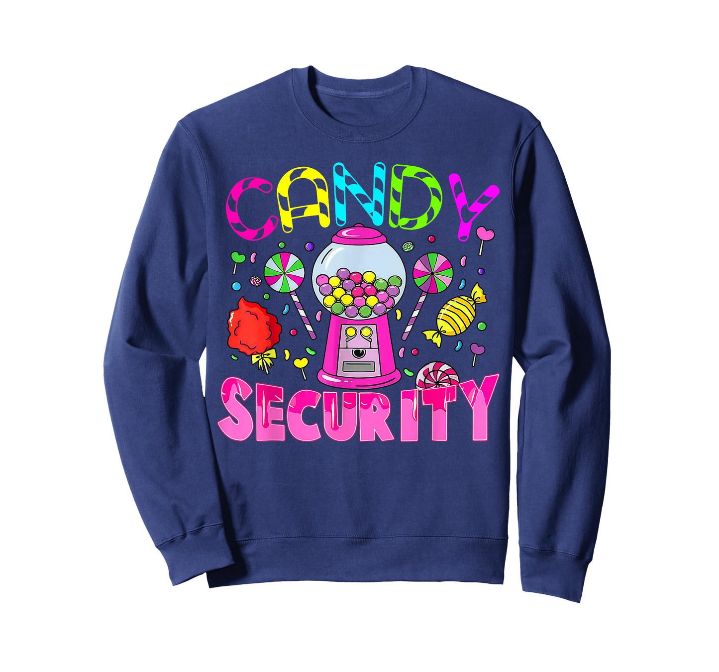 Candy Land Costume Women Candy Crew Funny Candy Security T-Shirt