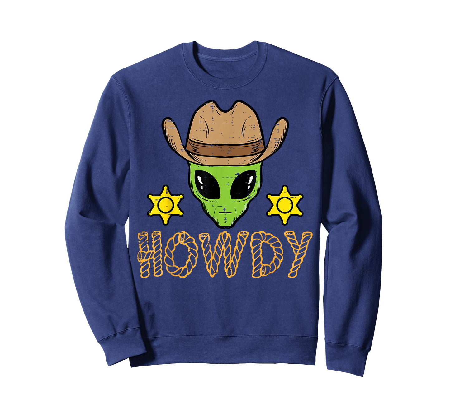 Alien Cowboy Howdy Funny Space Country Men Boys Kids Women T-Shirt