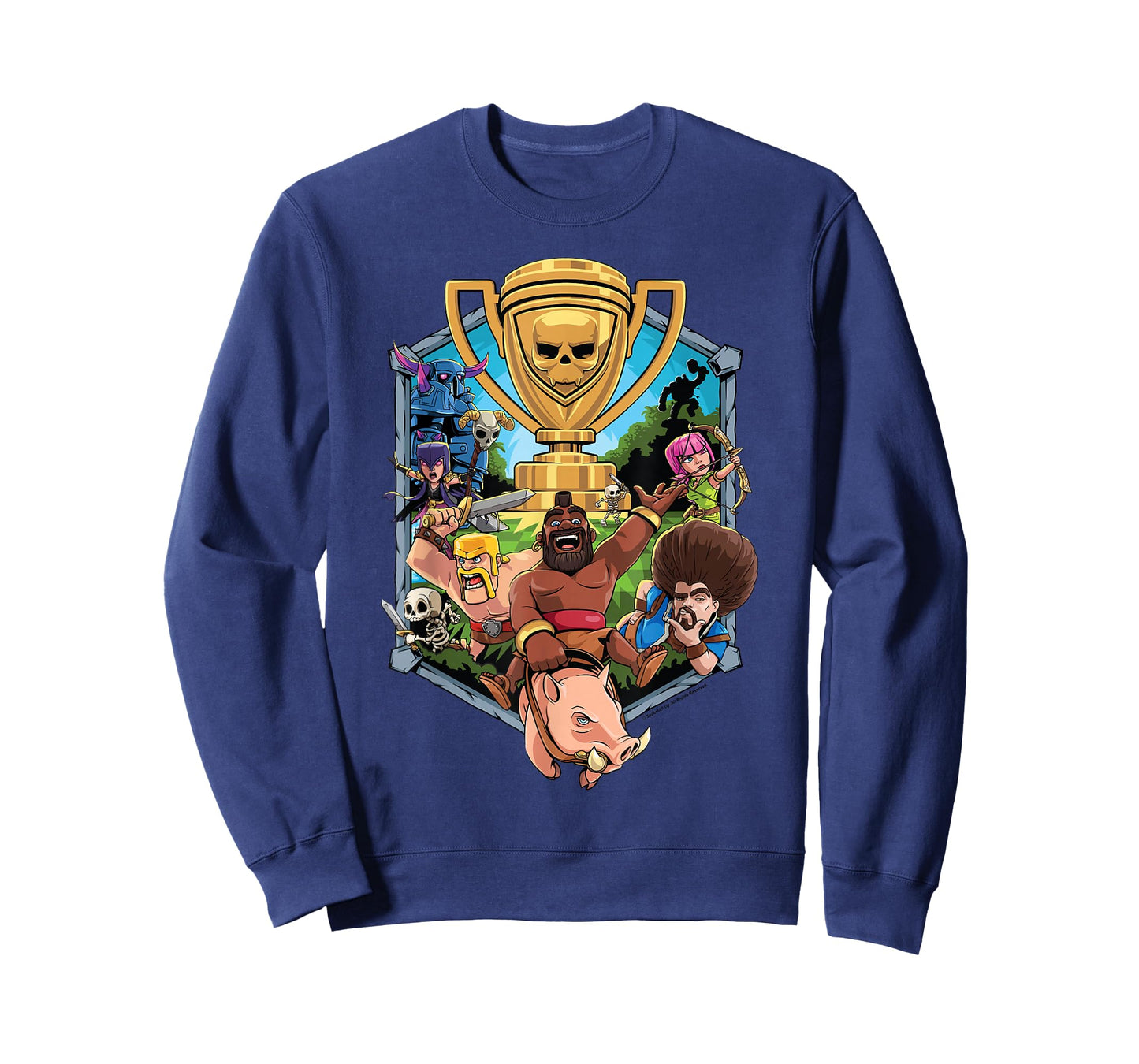 Clash of Clans Characters Mashup Trophy Logo T-Shirt