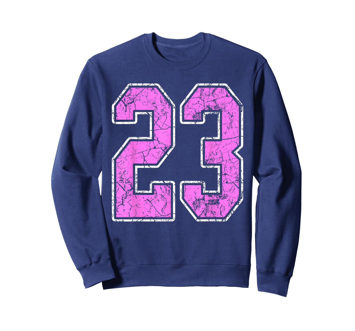 Grunge Pink and Pink Number 23 Jersey Player Uniform #23 T-Shirt