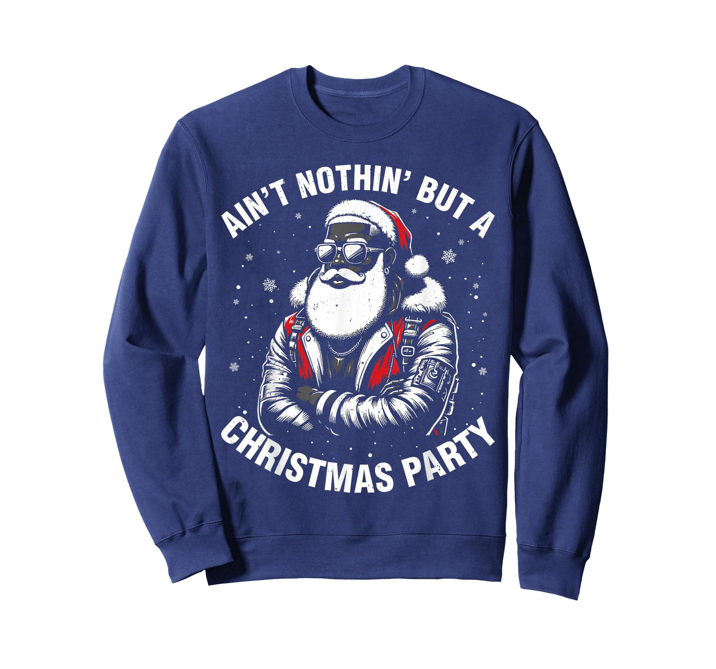 African American Santa Claus Christmas Pajama Men and Women T-Shirt