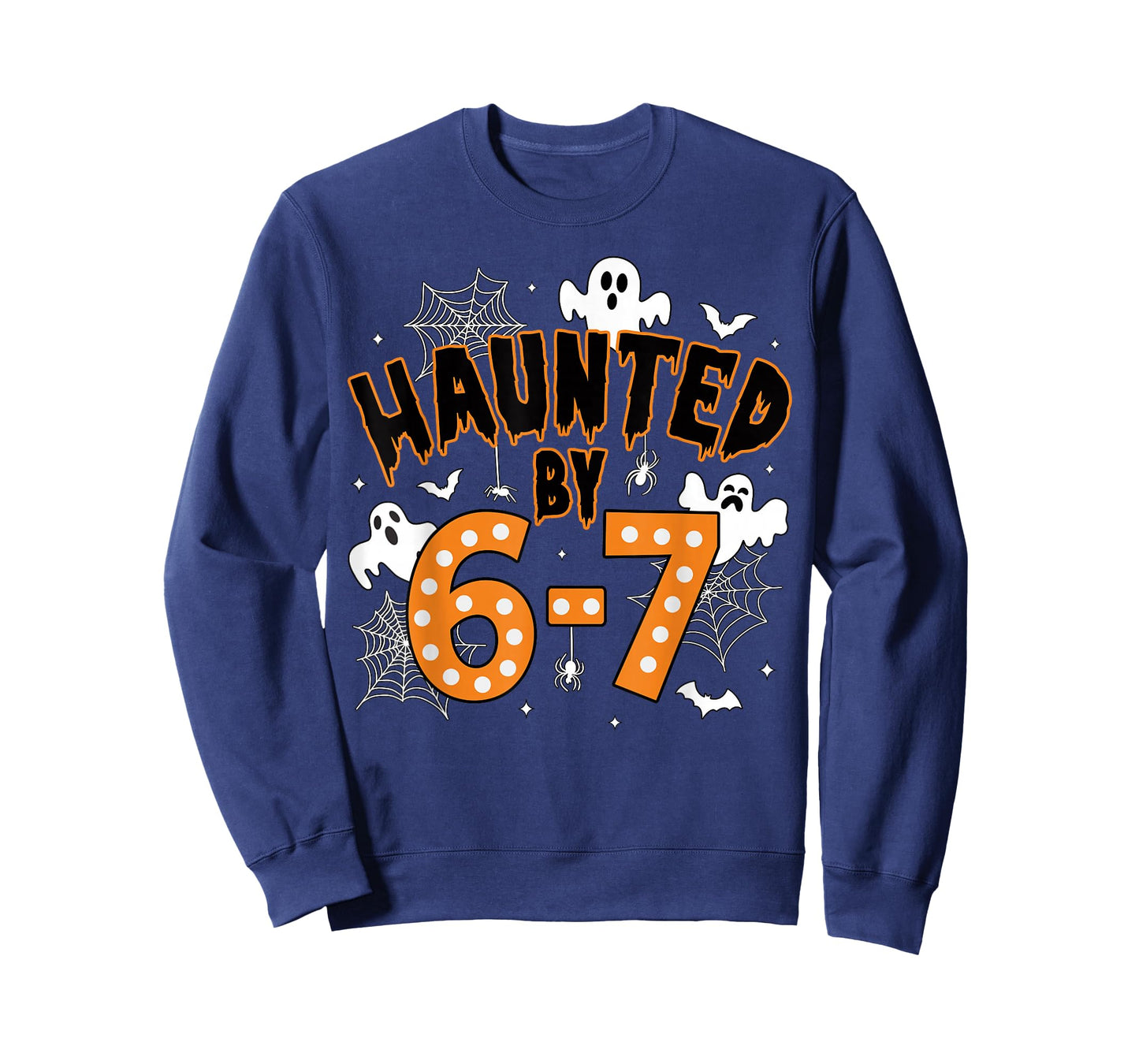 67 Meme Halloween Haunted- Funny Ghost and Pumpkin Halloween T-Shirt