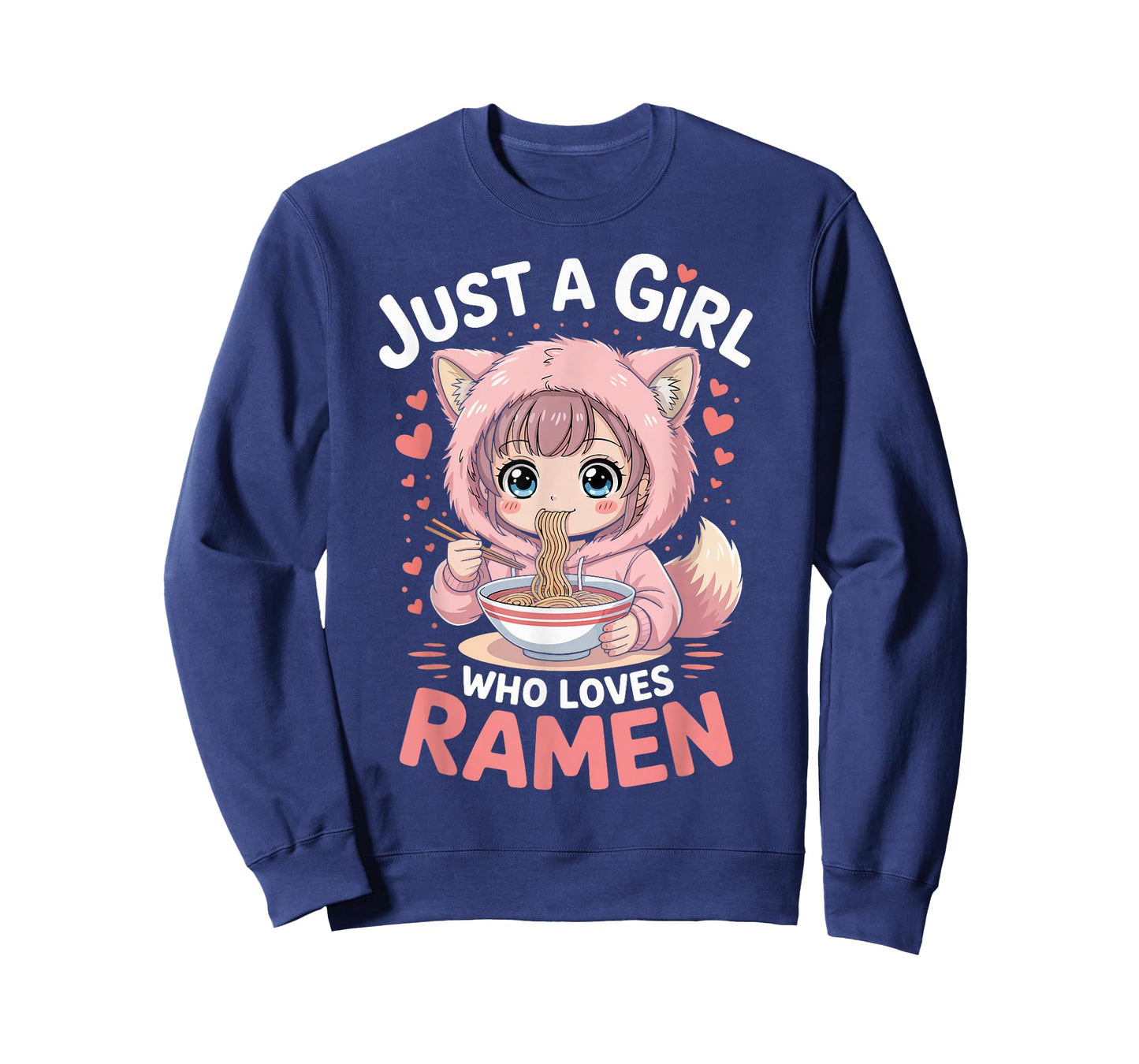 Just a Girl Who Loves Ramen Japanese Noodle Gifts for Girls T-Shirt