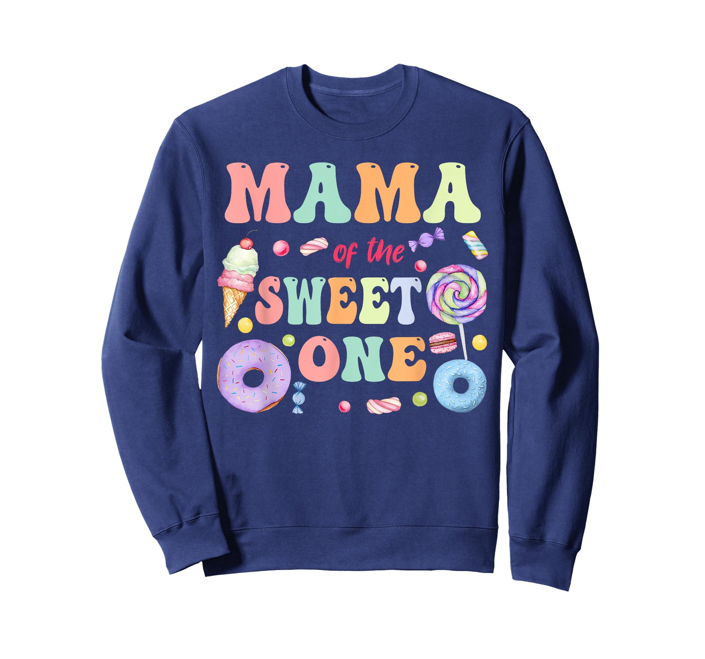 Mama of The Sweet One Lollipop Candy Birthday Party Family T-Shirt