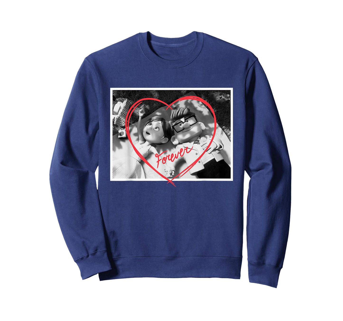 Disney Pixar UP Carl and Ellie Forever Heart T-Shirt