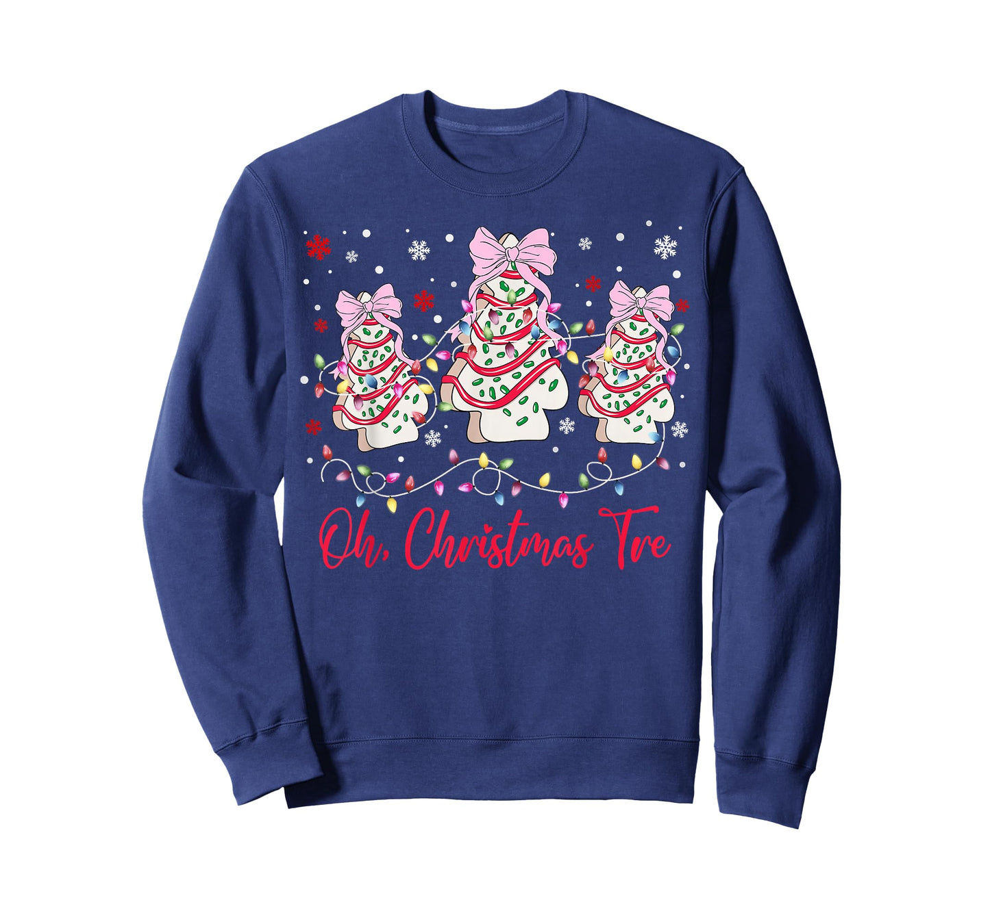 Oh Christmas Tree Cakes Debbie Becky Jen Snack Cake Lovers T-Shirt