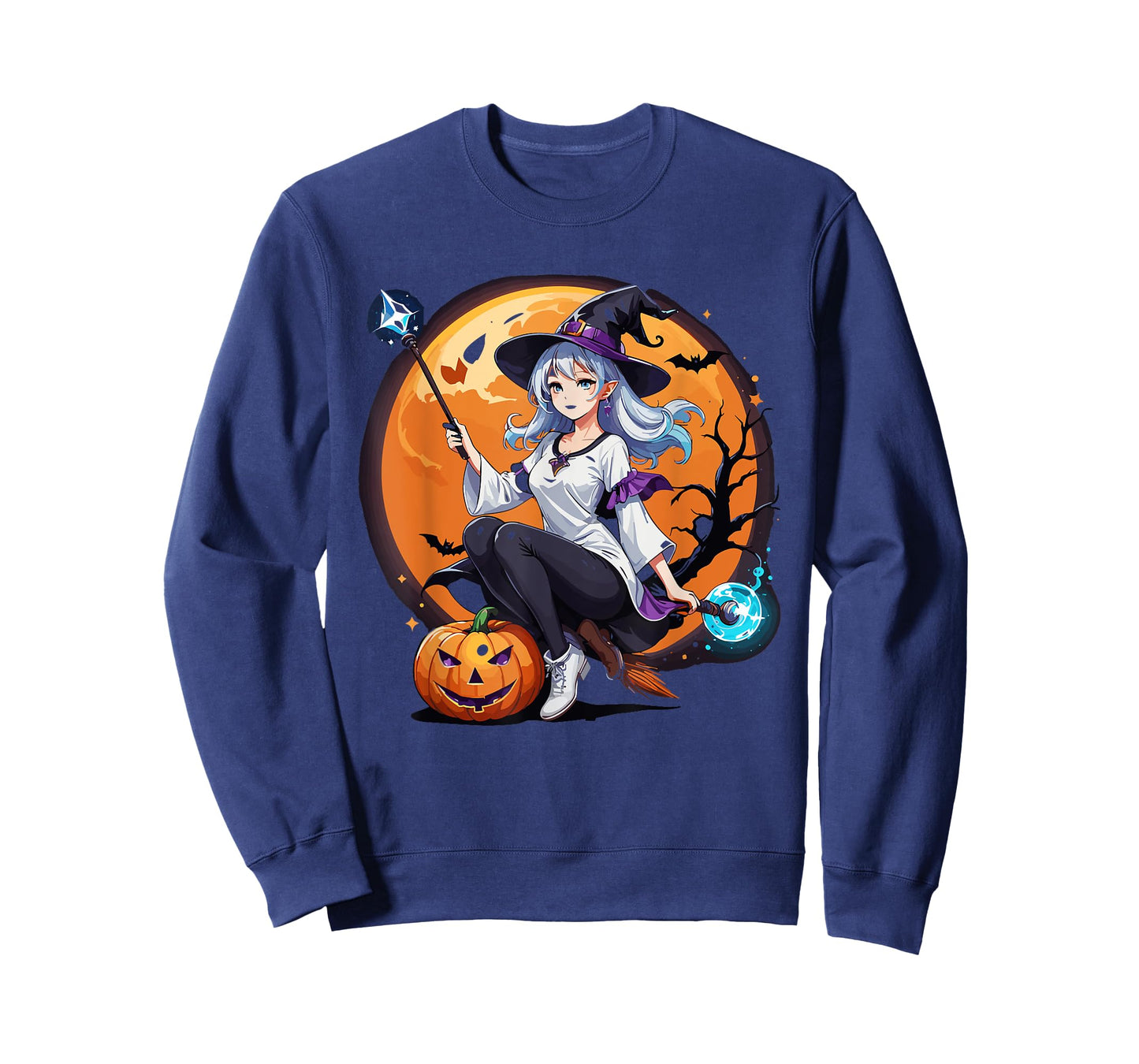 Sexy Anime Witch Girl Halloween T-Shirt