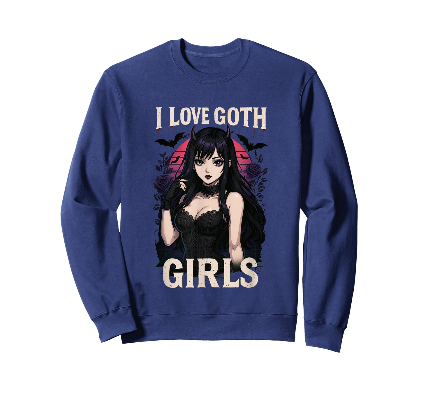 I Love Goth Girls – Men’s Gothic Anime goth lover T-Shirt