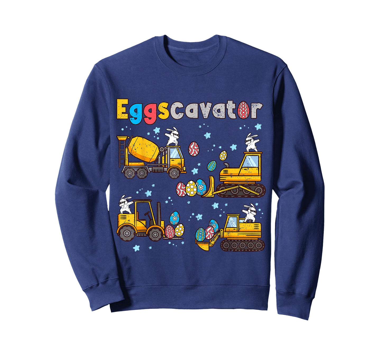 Easter Bunny Eggsexcavator Shirt Hunt Construction Trucks T-Shirt