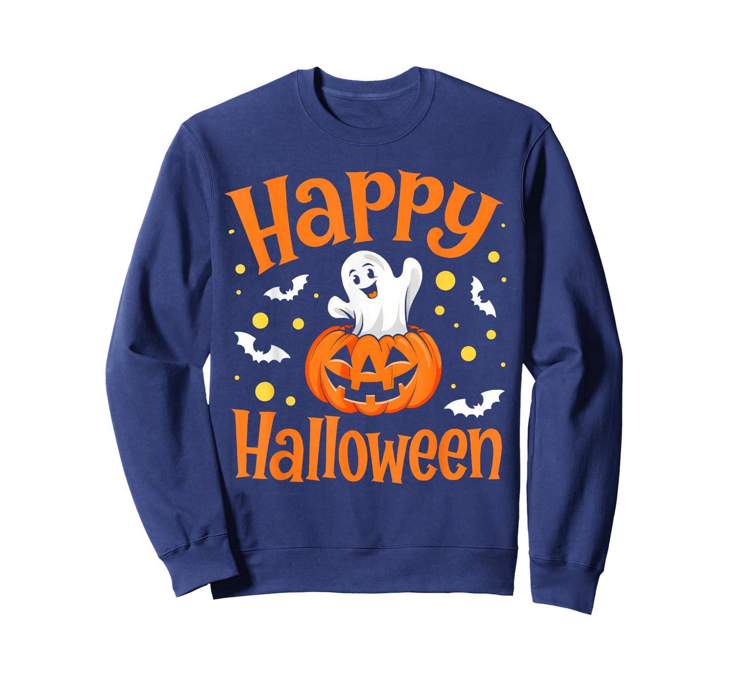 Happy Halloween Cute Ghost Pumpkin Spooky Matching Family T-Shirt