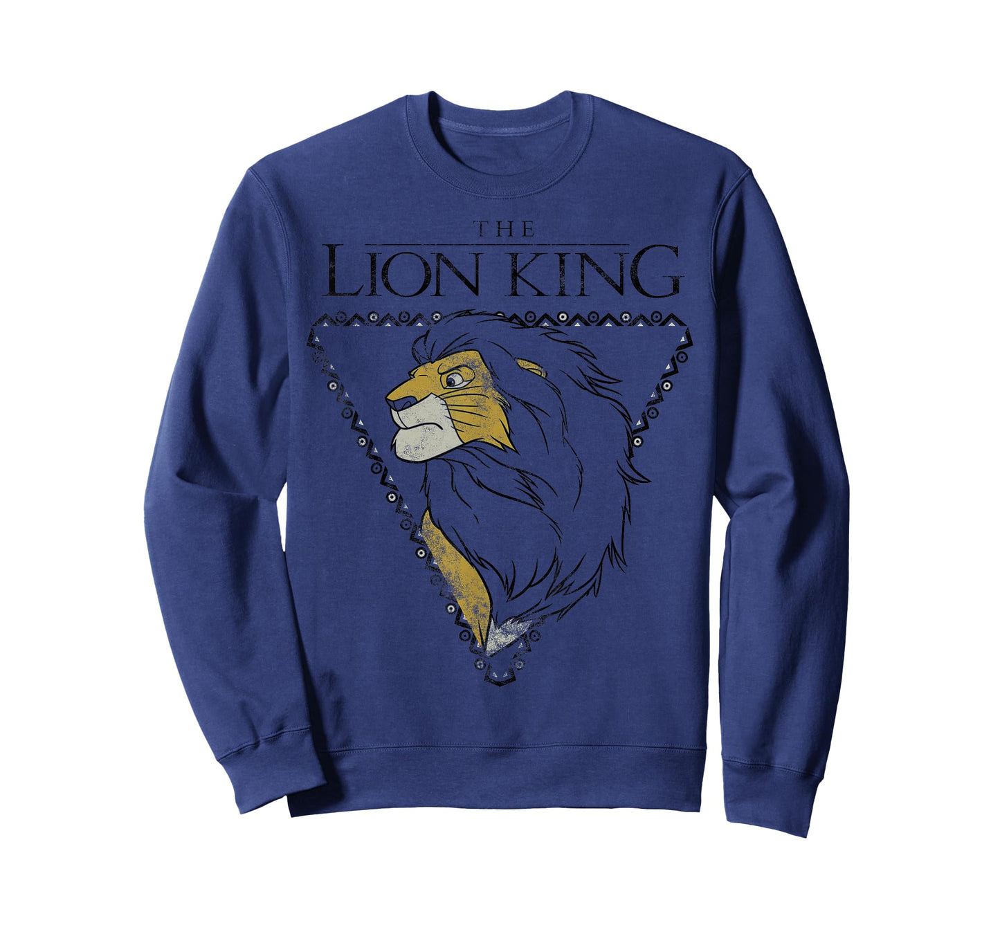 Disney The Lion King Simba Tribal Triangle Pose Distressed T-Shirt