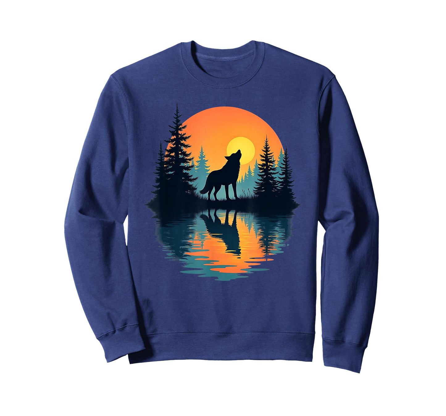 Graphic Wolf Lover Forest Nature Wildlife Outdoor T-Shirt