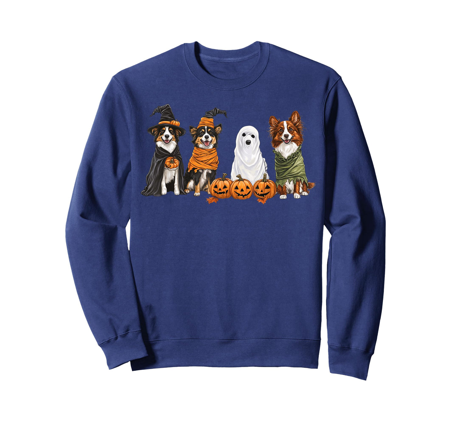 Cute Fall Australian Shepherd Dog Owner Halloween T-Shirt