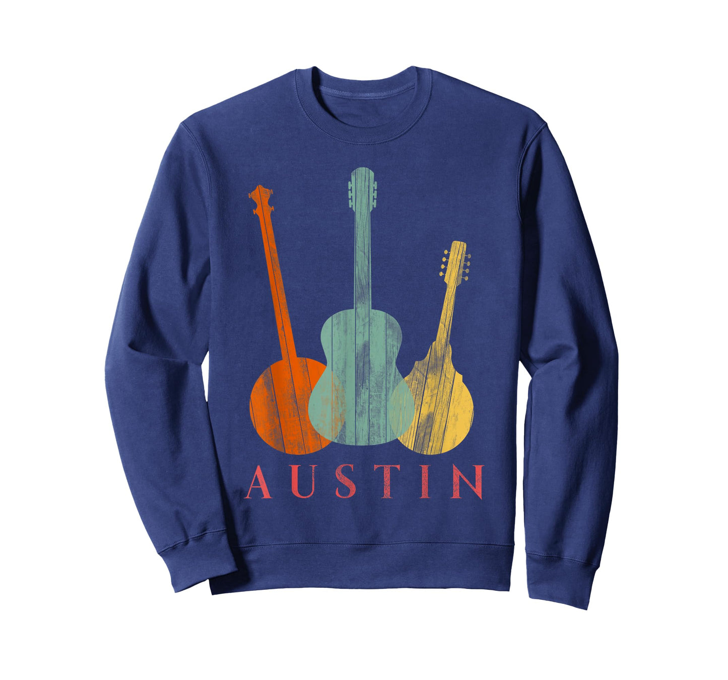 Austin Texas - Distressed Music T-Shirt Small