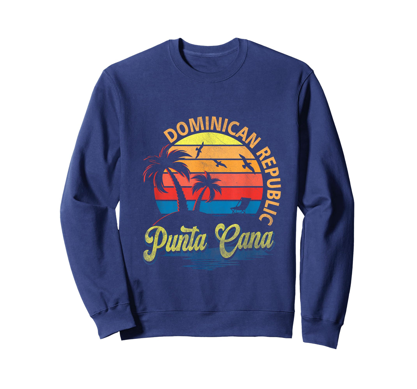 Sunset Punta Cana Beach Souvenir Dominican Republic Retro T-Shirt