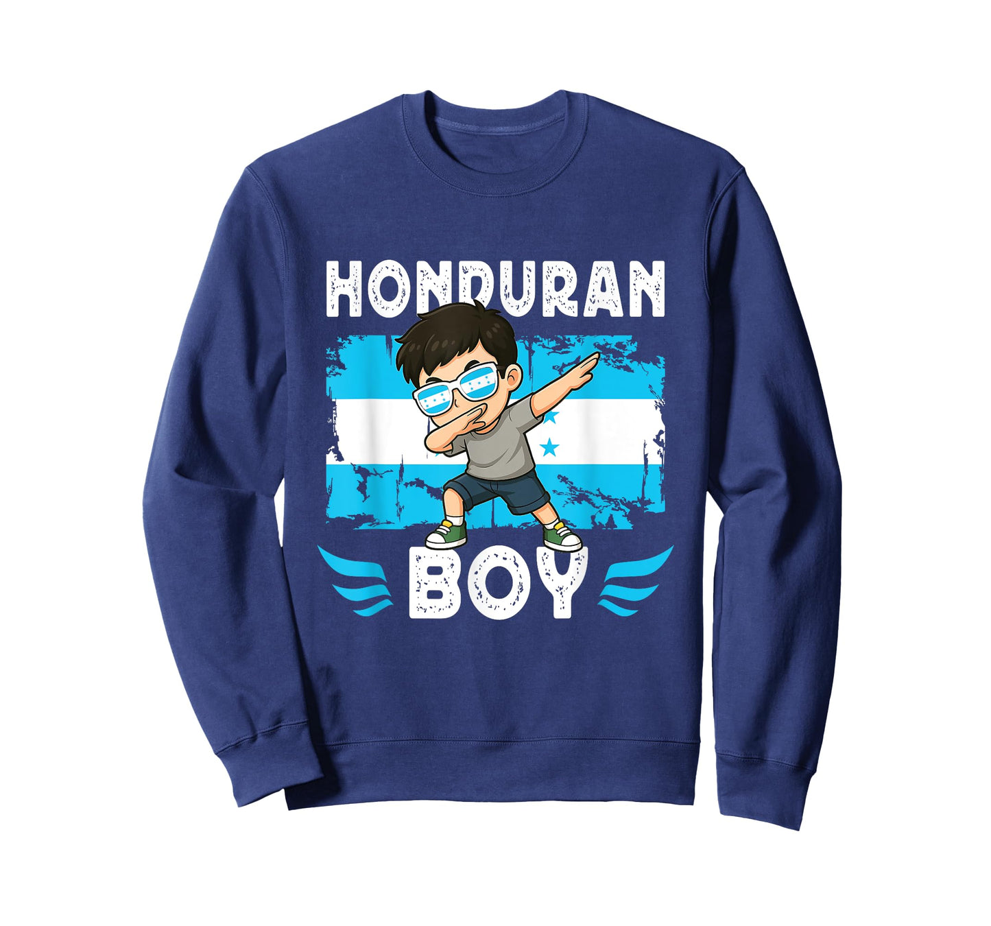 Proud Honduran Boy Dab Pose Honduran Son Guy Honduras Flag T-Shirt