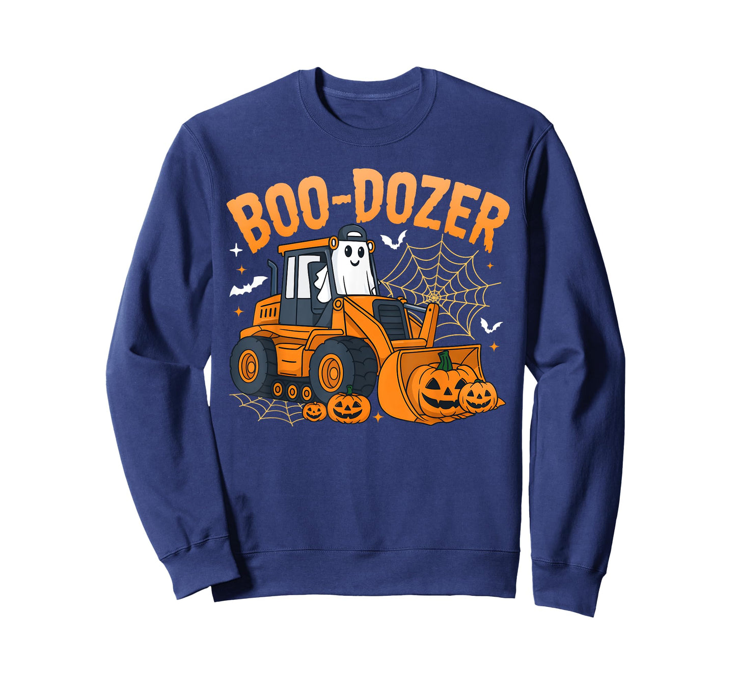 Halloween Bulldozer Ghost Boo Dozer Truck Spooky Men Boy Kid T-Shirt