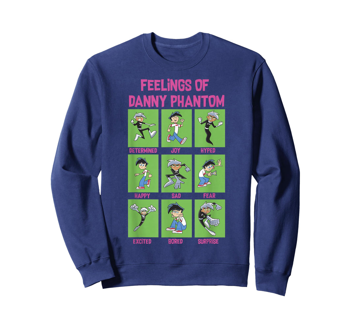 Danny Phantom The Feelings Of Danny Phantom Portrait Grid T-Shirt