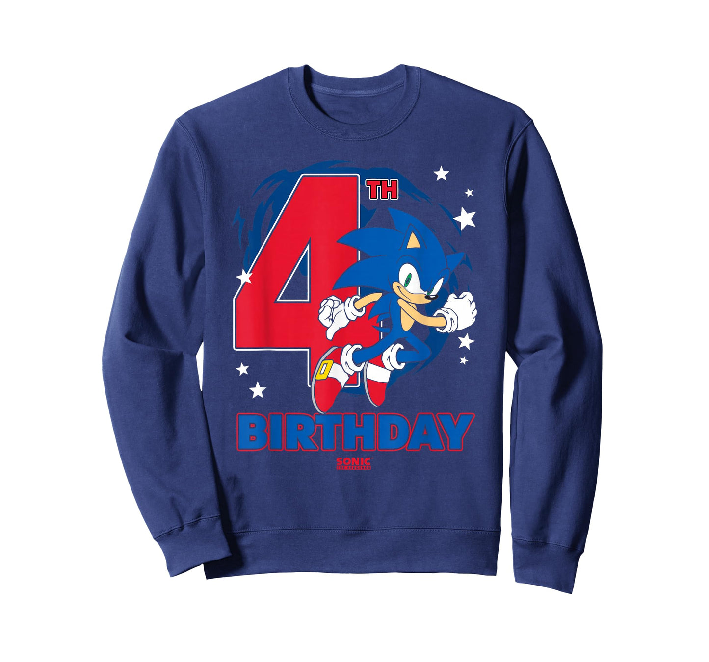 Sonic The Hedgehog 4th Birthday Epic Sonic Big Chest Logo T-Shirt