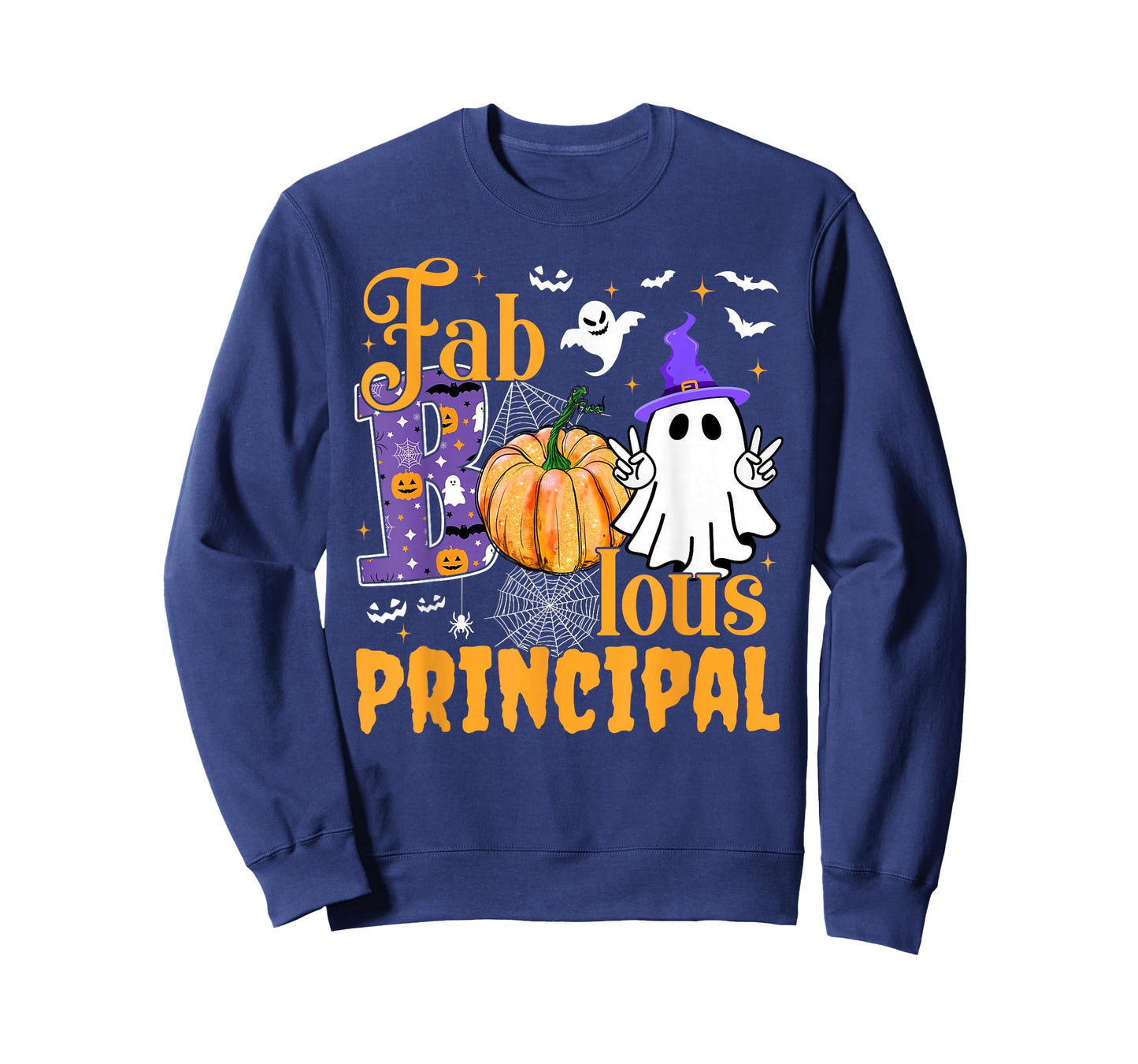 Funny Ghost Witch Faboolous Principal Halloween Costume T-Shirt