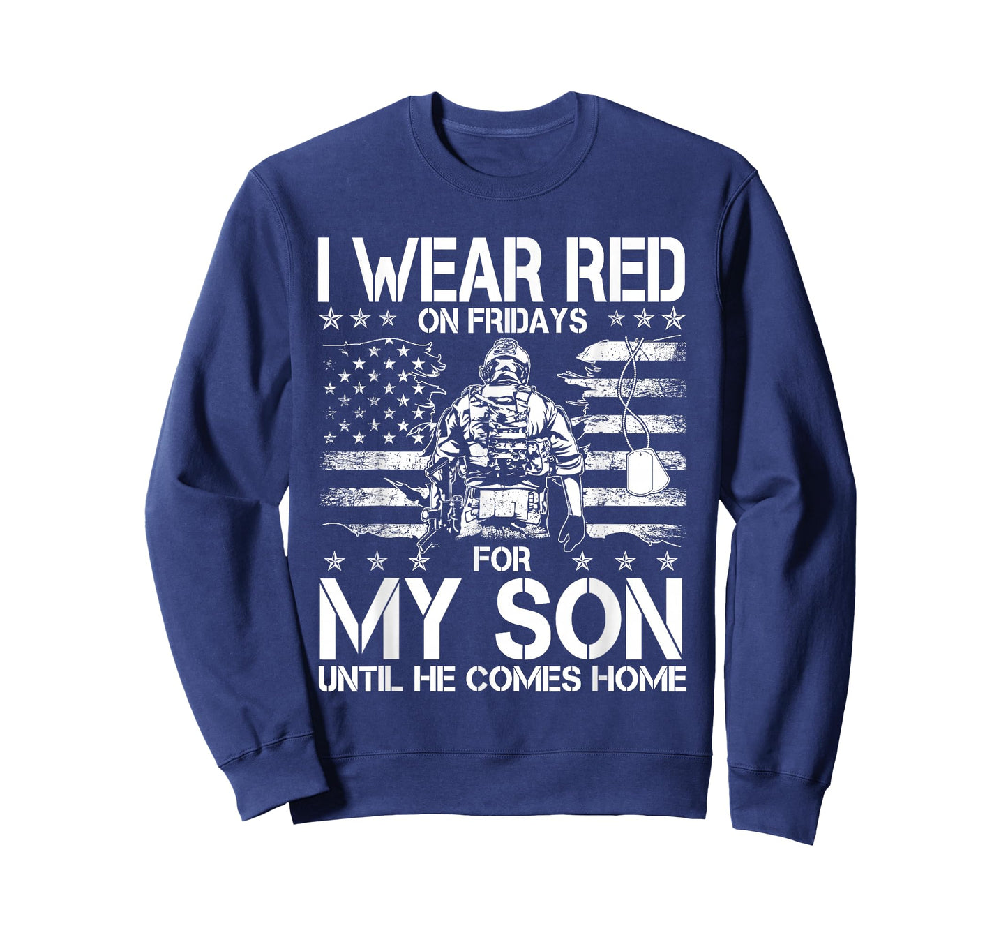 I Wear Red On Fridays For My SON Until He Comes Home Veteran T-Shirt