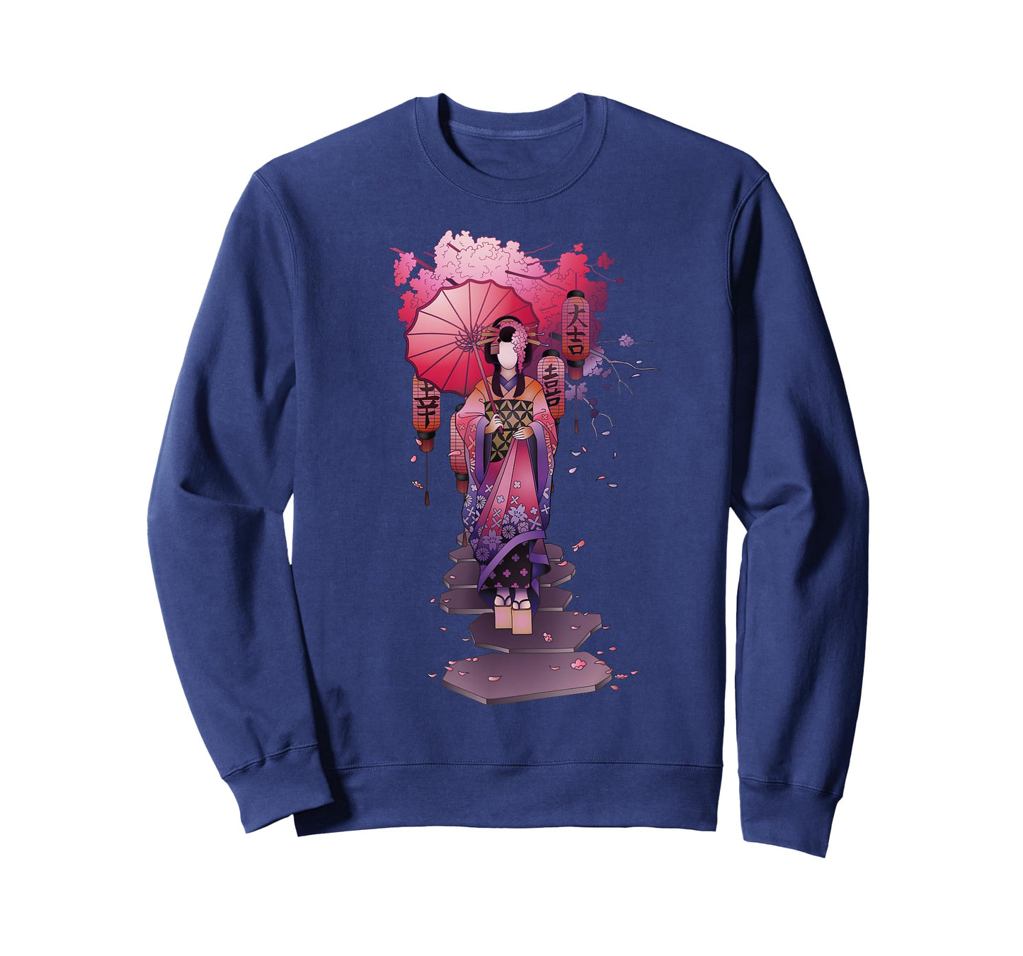 Vintage Japanese Kawaii Geisha Girl in Kimono Japan Art T-Shirt