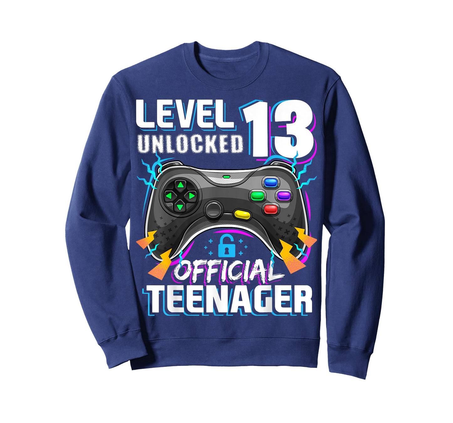 Level 13 Unlocked Official Teenager Video Game 13th Birthday T-Shirt