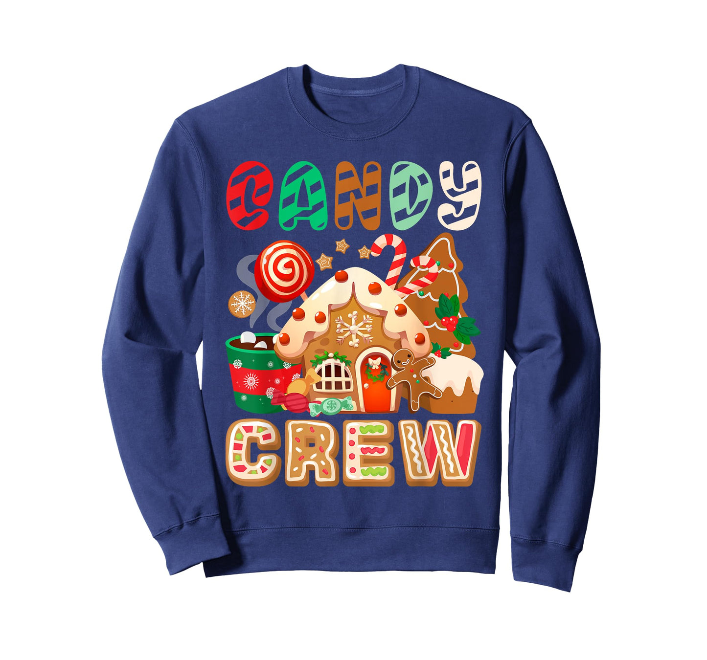 Funny Christmas Candy Crew Security Candyland Donut Pajama T-Shirt