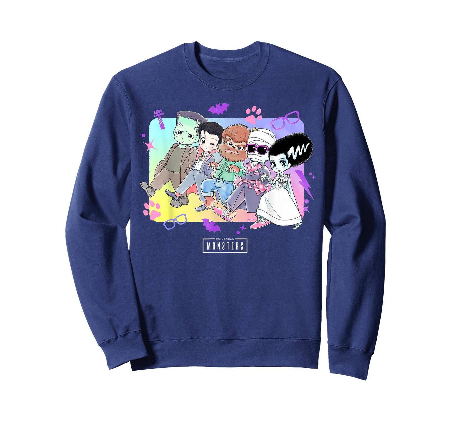 Universal Monsters Cute Anime Group T-Shirt