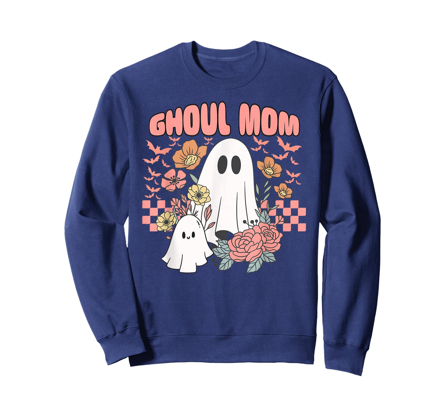 Ghoul Mom Halloween Ghost Spooky Season Retro Mama T-Shirt