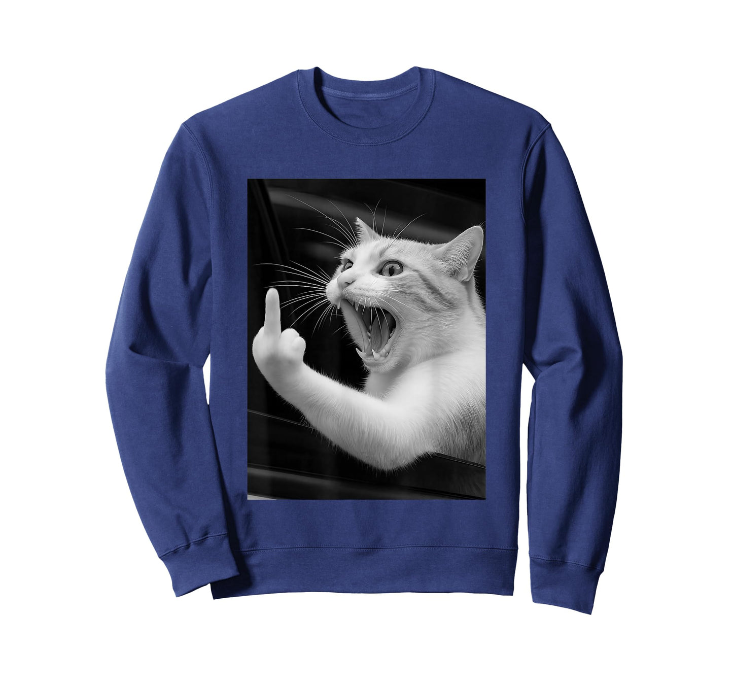Funny Angry Cat Men Women Gift T-Shirt