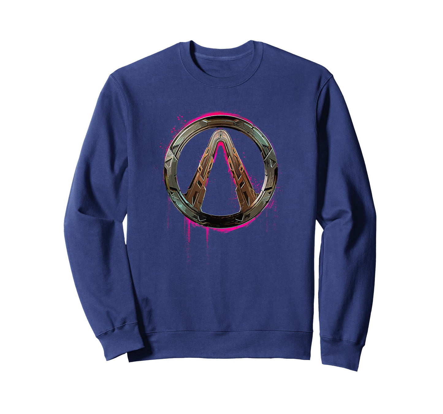 Borderlands 4 Graffiti Vault Logo Pink Glow Video Game T-Shirt