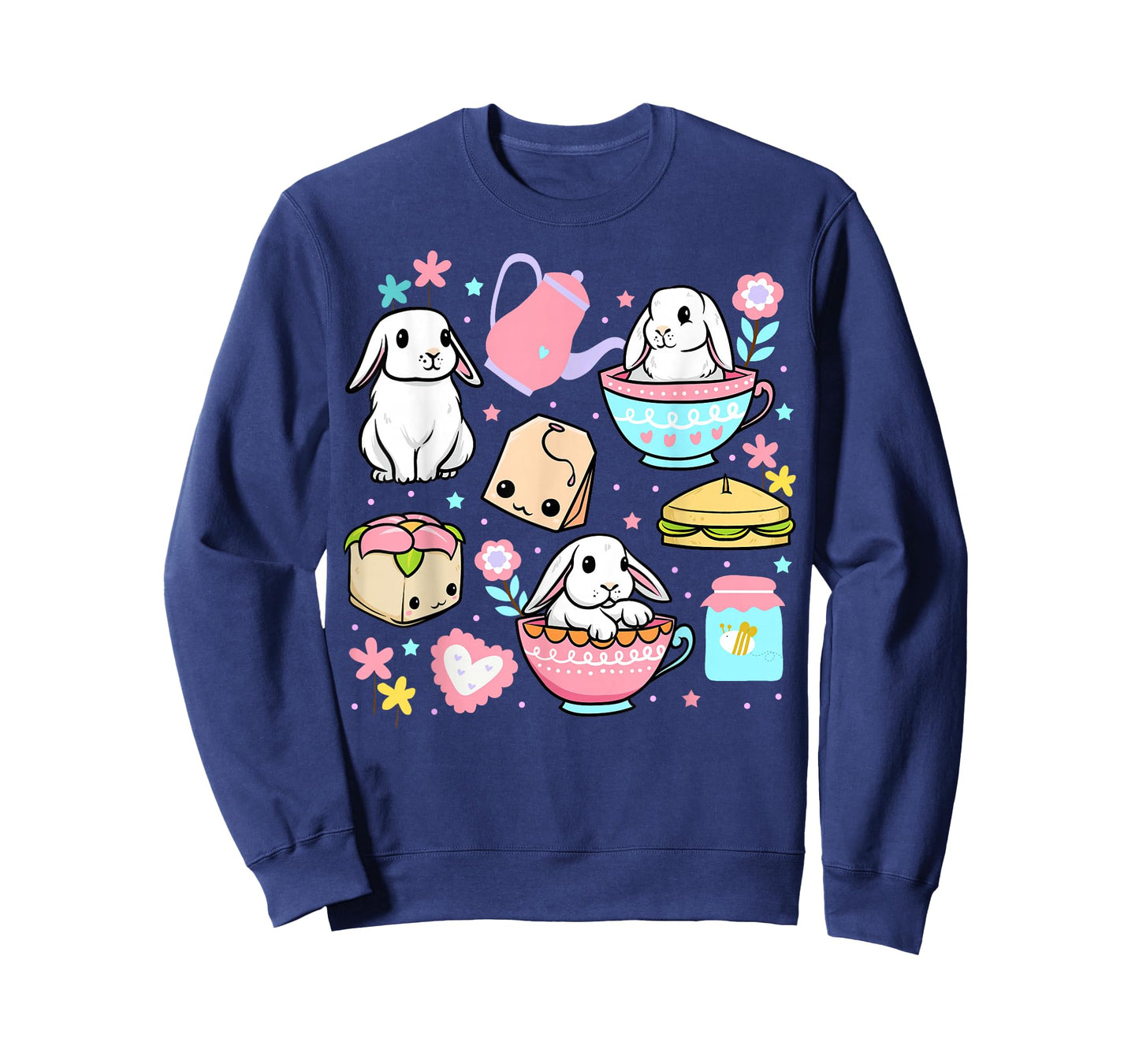 Kawaii Bunny Women Boys Girls Funny Graphic Japanese Anime T-Shirt