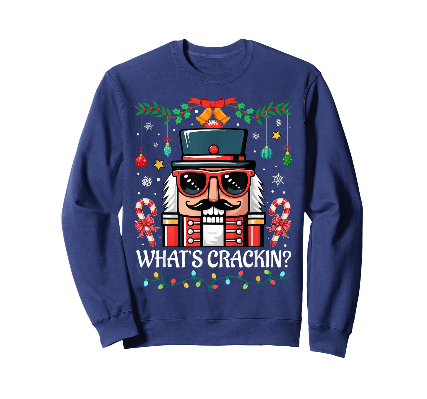 Nutcracker What's Crackin Funny Christmas Men Women Kids T-Shirt
