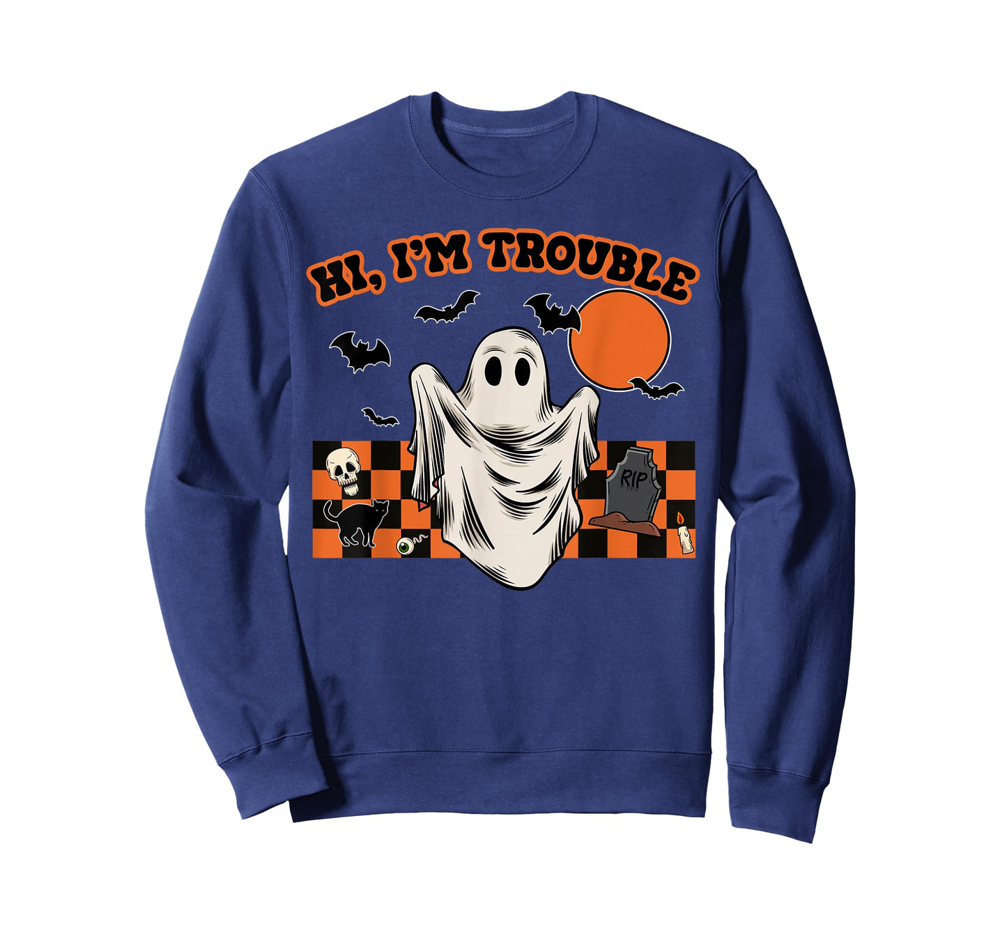 Hi, I'm Trouble Funny Couples Halloween Costume Him Her T-Shirt