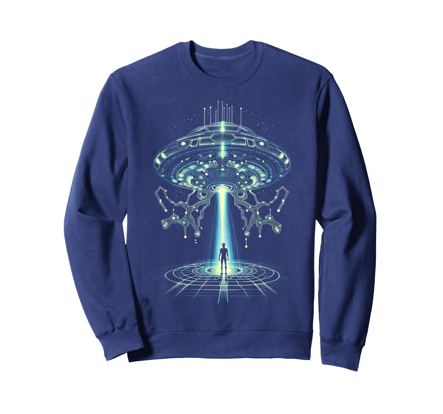 Alien Spaceship Abduction Sci-Fi Themed T-Shirt