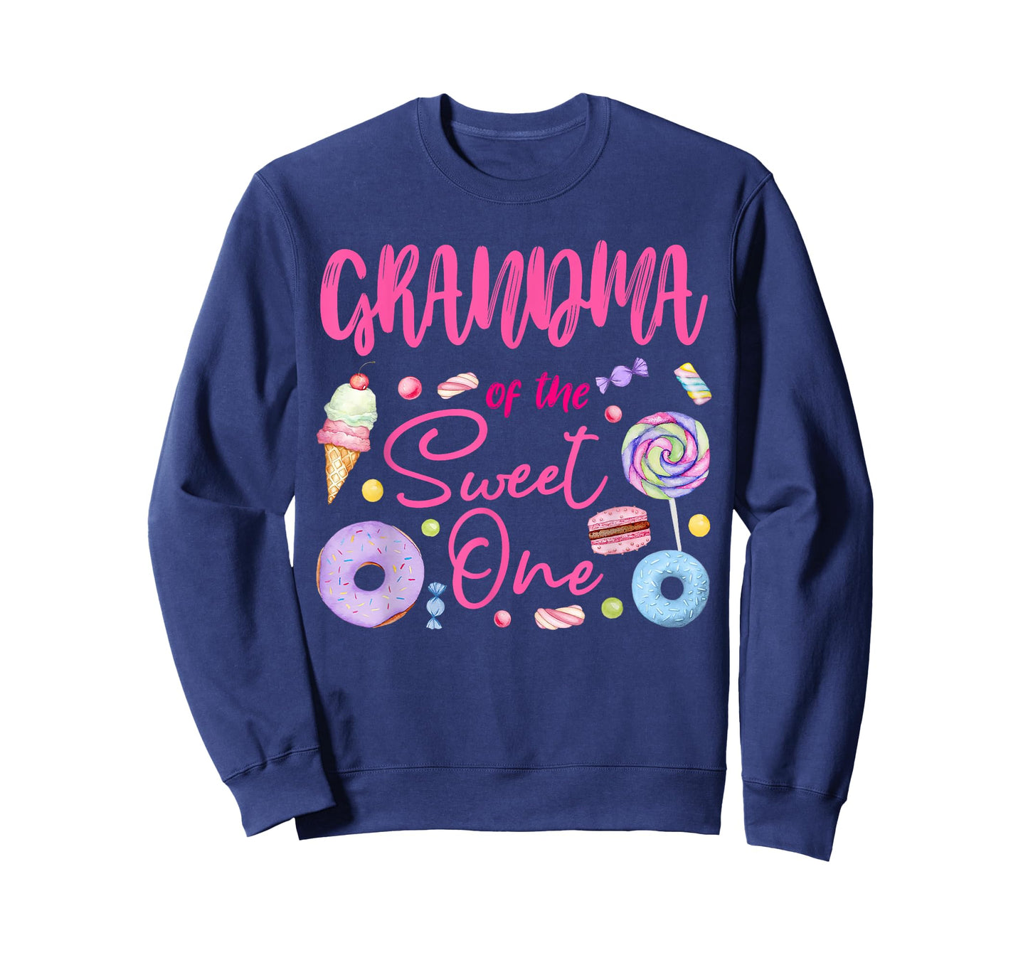 Grandma of The Sweet One Lollipop Candy Birthday Party T-Shirt