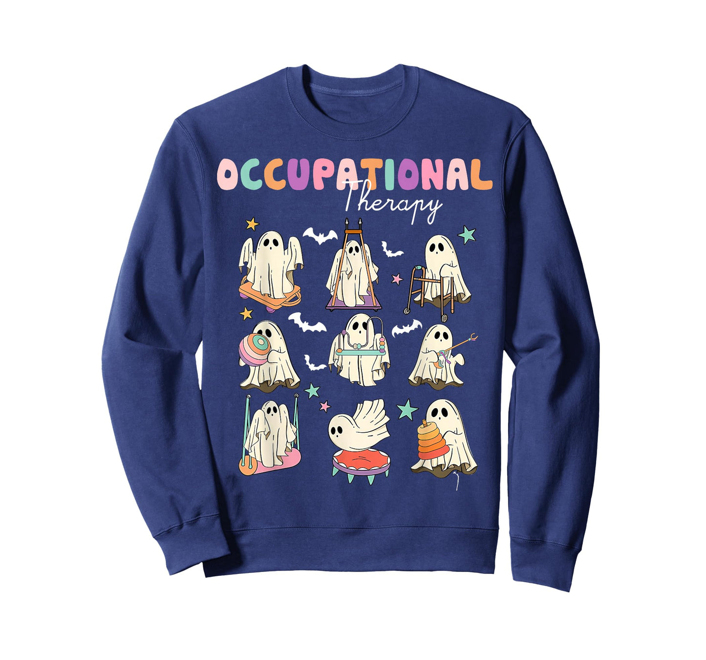 OT Occupational Therapy Halloween Retro Ghost OT Halloween T-Shirt