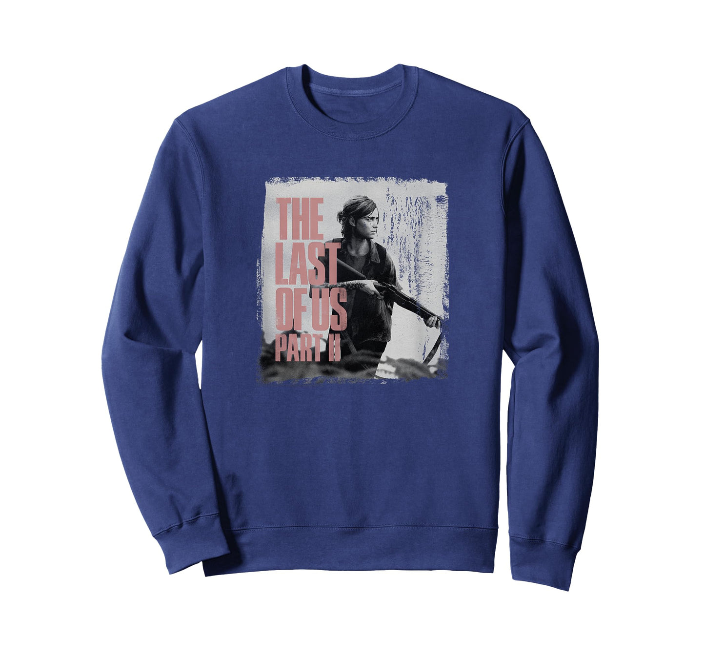 The Last of Us" Ellie & Rifle Crewneck T-Shirt - Black, Classic Fit, Adult, Short Sleeve