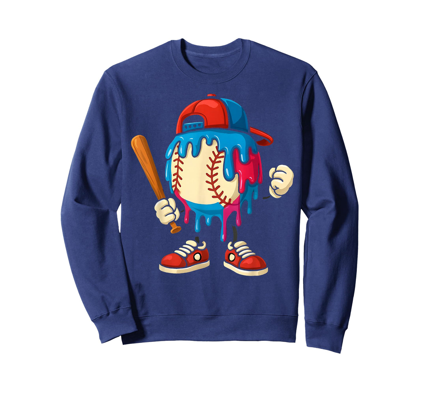 Baseball Drip Boys Ice Cream Drip Youth Sport Game Day T-Shirt