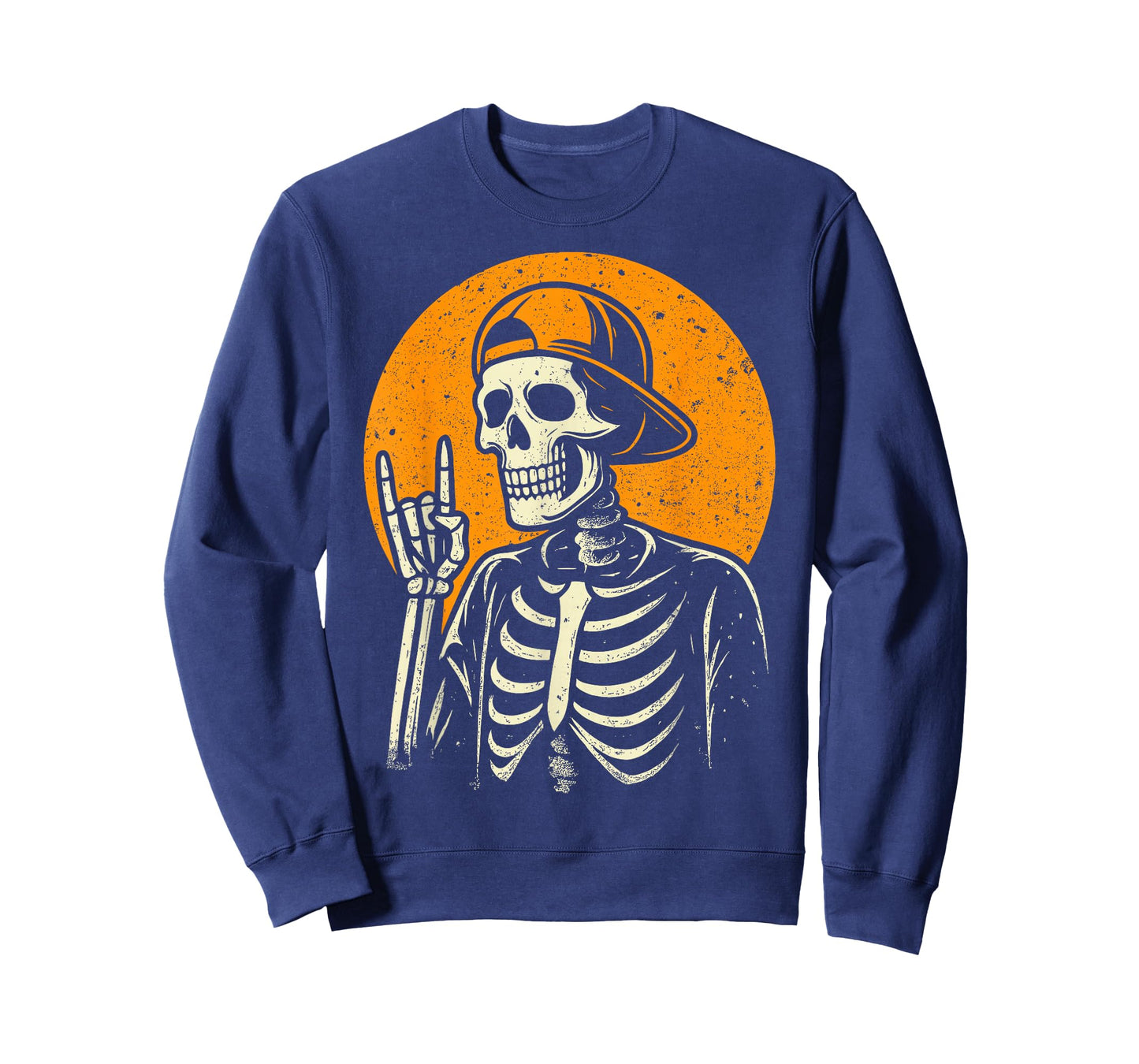 Rocker Skeleton Cap Skater Cool Halloween Punk Rock Men Boys T-Shirt
