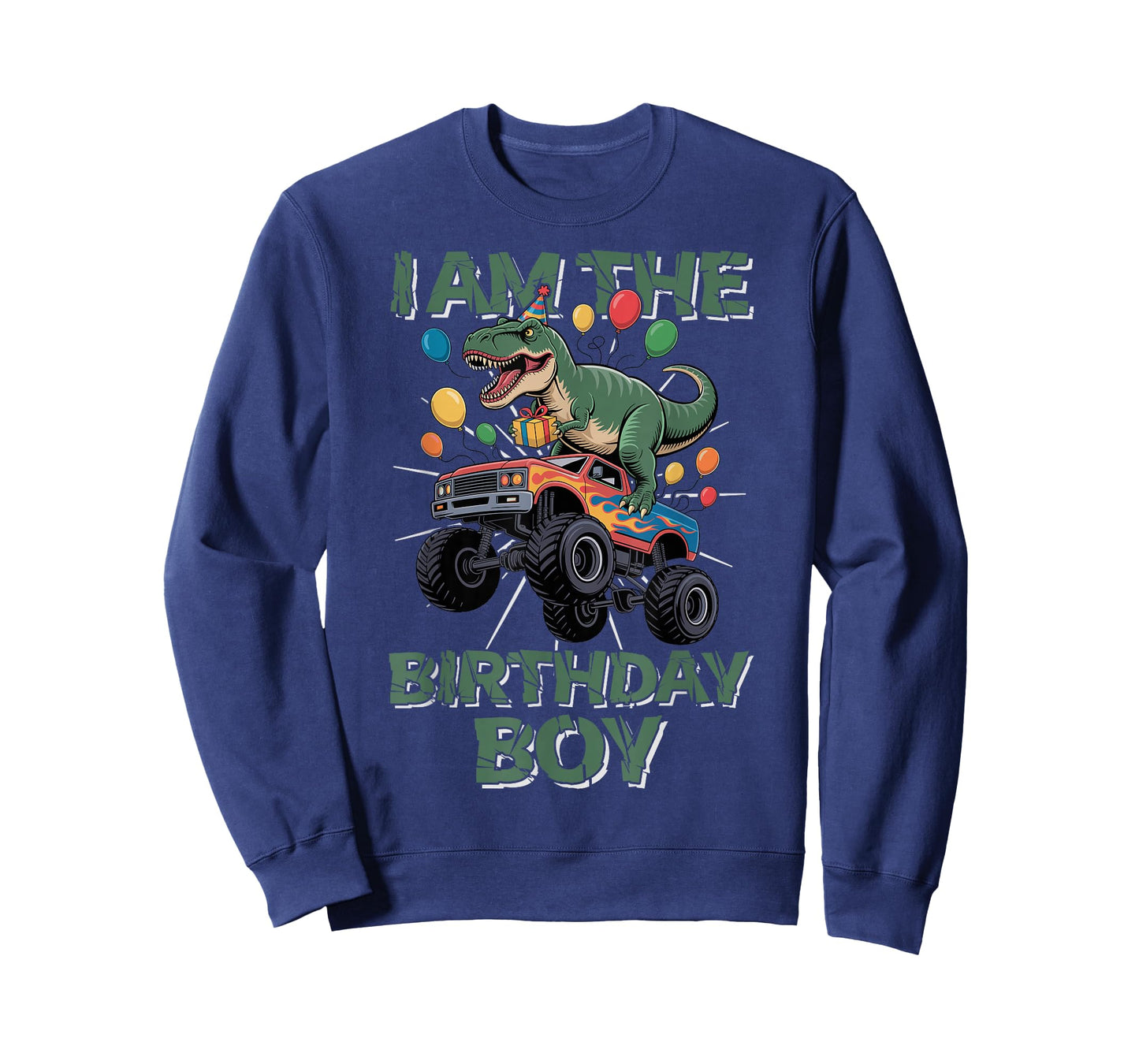 I Am The Birthday Party Outfit Monster Truck Auntie T-Shirt