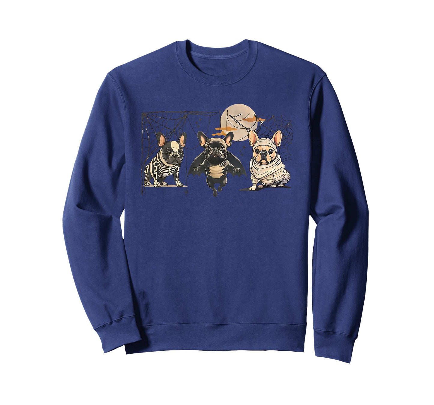 Frenchie Halloween Bleached French Bulldog Spooky T-Shirt