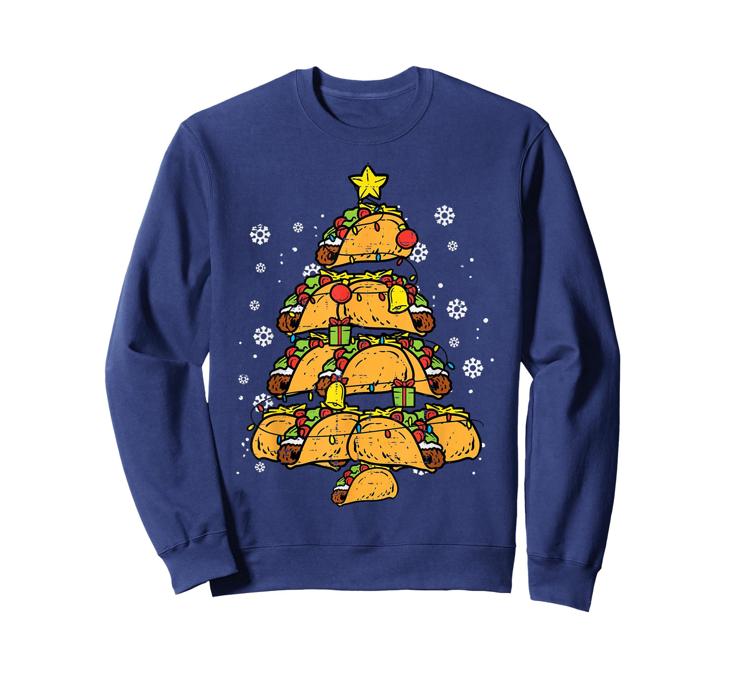 Taco Christmas Tree Xmas Mexican Food T-Shirt