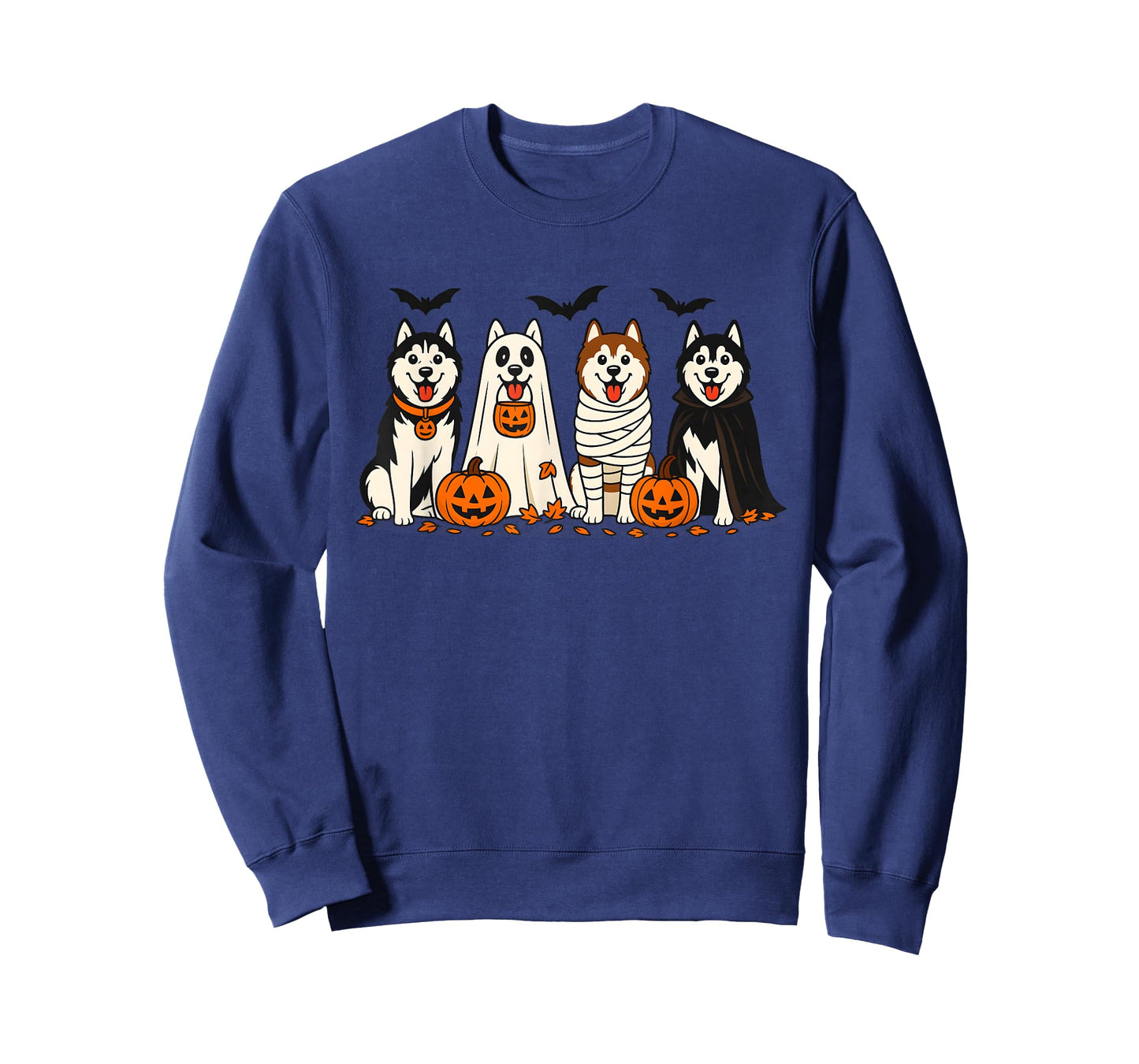 Husky Ghost Dogs Halloween Dog Lovers T-Shirt