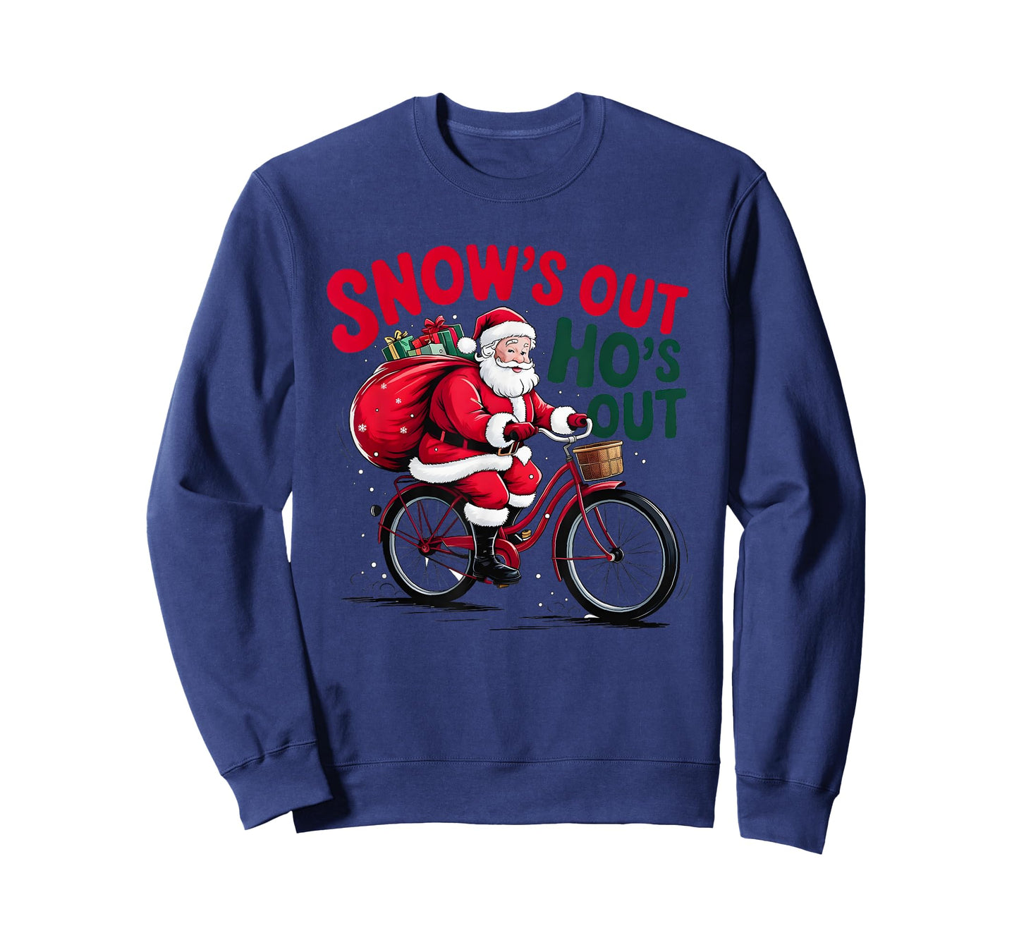 Snows Out Hoes Out Santa Claus T-Shirt