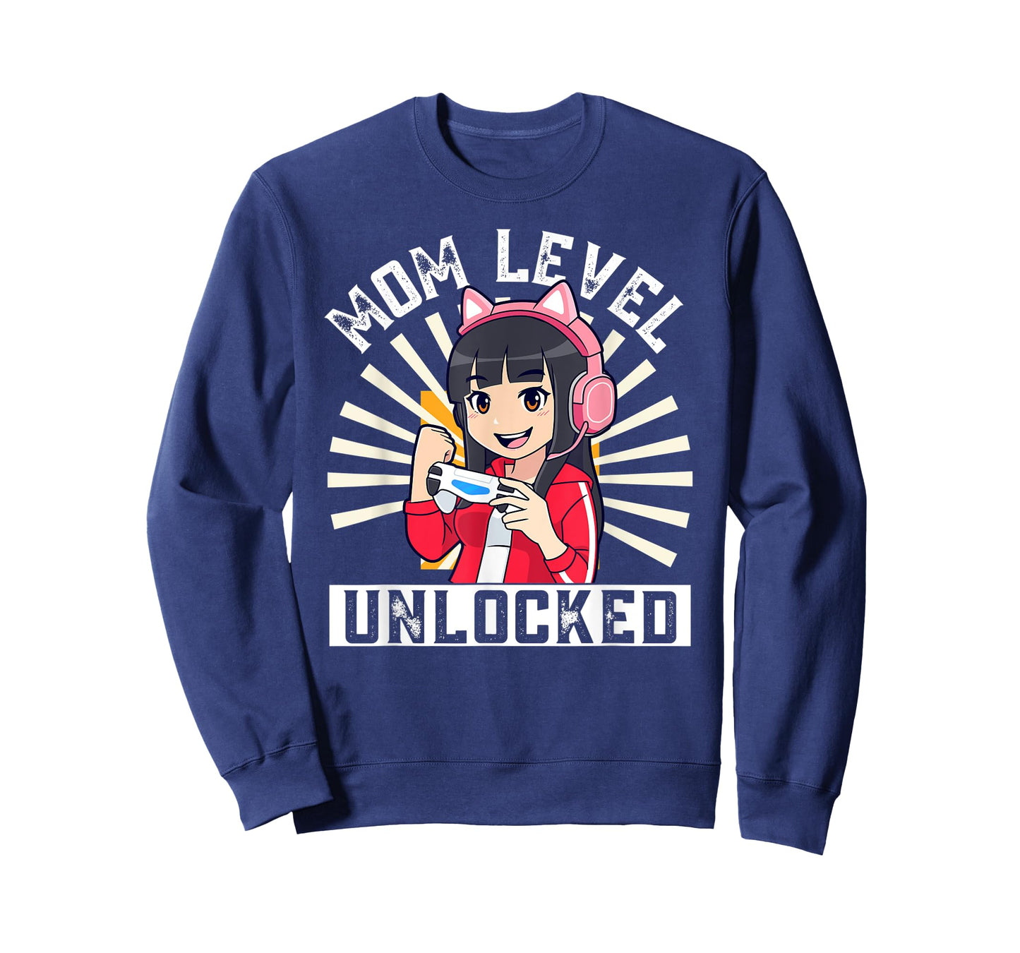 Mom Level Unlocked Gamer Pregnancy Anime Mother's Day Lover T-Shirt